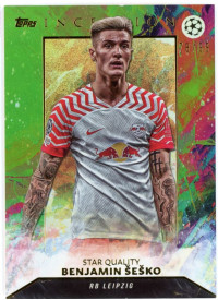 Benjamin Šeško, Kartička, 2023-24 Topps Inception UEFA Club Competitions, LIMIT