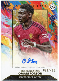 Omari Forson, Kartička, 2023-24 Topps Inception UEFA Club Competitions, AUTOGRAPH