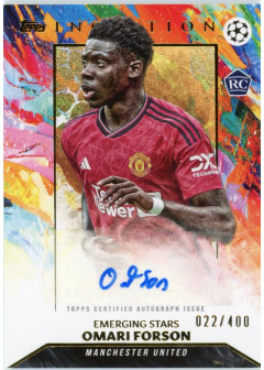 Omari Forson, Kartička, 2023-24 Topps Inception UEFA Club Competitions, AUTOGRAPH