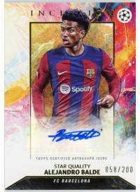 Alejandro Balde, Kartička, 2023-24 Topps Inception UEFA Club Competitions, AUTOGRAPH