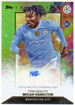 Micah Hamilton, Kartička, 2023-24 Topps Inception UEFA Club Competitions, AUTOGRAPH