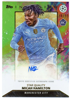 Micah Hamilton, Kartička, 2023-24 Topps Inception UEFA Club Competitions, AUTOGRAPH