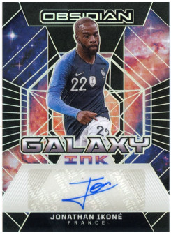Jonathan Ikone, Card, 2024-25 Panini Obsidian Soccer, AUTOGRAPH