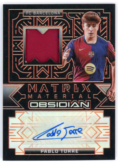 Pablo Torre, Card, 2024-25 Panini Obsidian Soccer, AUTOGRAPH