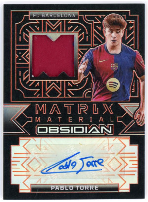 Pablo Torre, Card, 2024-25 Panini Obsidian Soccer, AUTOGRAPH