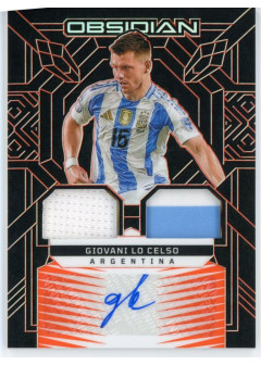Giovani Lo Celso, Card, 2024-25 Panini Obsidian Soccer, AUTOGRAPH