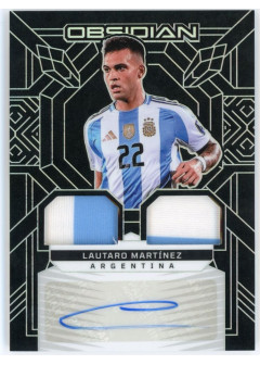 Lautaro Martinez, Kartička, 2024-25 Panini Obsidian Soccer, AUTOGRAPH