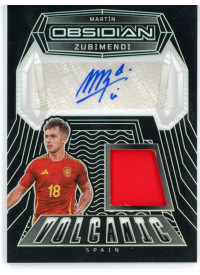 Martin Zubimendi, Kartička, 2024-25 Panini Obsidian Soccer, AUTOGRAPH