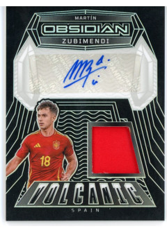 Martin Zubimendi, Card, 2024-25 Panini Obsidian Soccer, AUTOGRAPH