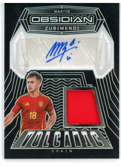Martin Zubimendi, Kartička, 2024-25 Panini Obsidian Soccer, AUTOGRAPH