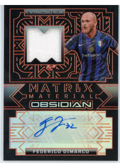 Federico Dimarco, Kartička, 2024-25 Panini Obsidian Soccer, AUTOGRAPH