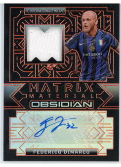 Federico Dimarco, Card, 2024-25 Panini Obsidian Soccer, AUTOGRAPH