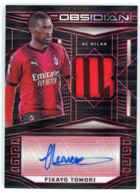 Fikayo Tomori, Kartička, 2023-24 Panini Obsidian Soccer, AUTOGRAPH