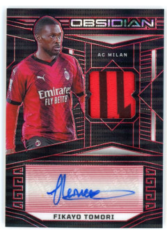 Fikayo Tomori, Kartička, 2023-24 Panini Obsidian Soccer, AUTOGRAPH