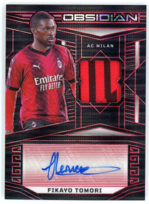 Fikayo Tomori, Card, 2023-24 Panini Obsidian Soccer, AUTOGRAPH