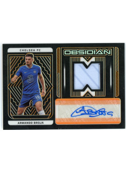 Armando Broja, Kartička, 2022-23 Panini Obsidian Soccer, AUTOGRAPH