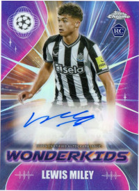 Lewis Miley, Card, Topps Chrome UEFA Club Competitions 2023-24, AUTOGRAPH