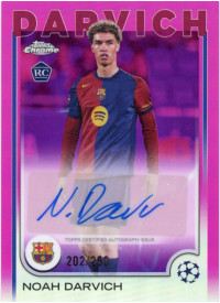 Noah Darvich, Card, Topps Chrome UEFA Club Competitions 2024-2025, AUTOGRAPH