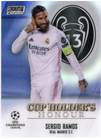 Sergio Ramos, Kartička, 2020-21 Topps Stadium Club Chrome UEFA Champions League, INSERT