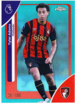 Tyler Adams, Kartička, 2025-26 Topps Chrome Premier League, LIMIT