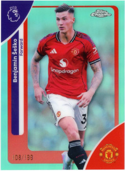 Benjamin Šeško, Kartička, 2025-26 Topps Chrome Premier League, LIMIT