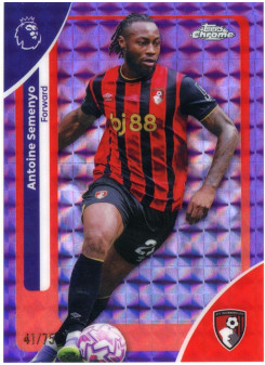 Antoine Semenyo, Kartička, 2025-26 Topps Chrome Premier League, LIMIT
