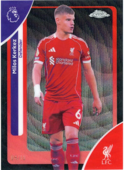 Milos Kerkez, Kartička, 2025-26 Topps Chrome Premier League, LIMIT