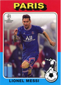 Lionel Messi, Kartička, 2021-22 Topps UEFA Champions League, INSERT