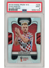 Ivan Rakitic, Kartička, 2018 Panini Prizm World Cup Russia, PSA9, Silver Prizm