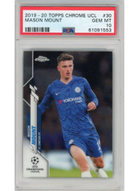 Mason Mount, Kartička, 2019-20 Topps Chrome UEFA Champions League, GRADED, PSA 10