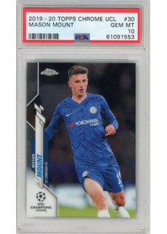 Mason Mount, Kartička, 2019-20 Topps Chrome UEFA Champions League, GRADED, PSA 10