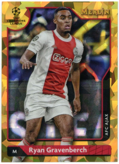 Ryan Gravenberch, Card, Topps Merlin Chrome UEFA Club Competitions 2021-2022, LIMIT
