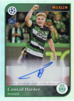 Conrad Harder, Card, 2024-25 Topps Merlin UEFA Club Competitions, AUTOGRAPH