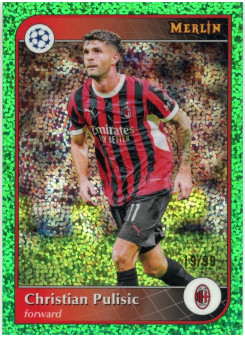 Christian Pulisic, Card, 2024-25 Topps Merlin UEFA Club Competitions, LIMIT