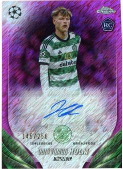 Odin Thiago Holm, Card, Topps Chrome UEFA Club Competitions 2023-24, AUTOGRAPH