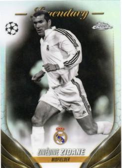 Zinédine Zidane, Card, Topps Chrome UEFA Club Competitions 2023-24, INSERT