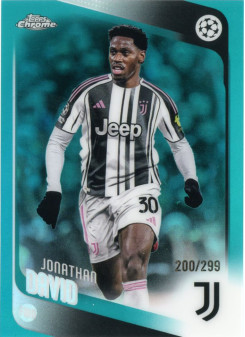 Jonathan David, Card, 2025-26 Topps Chrome UEFA Club Competitions, LIMIT