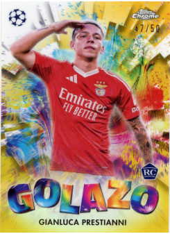 Gianluca Prestianni, Card, Topps Chrome UEFA Club Competitions 2024-2025, LIMIT