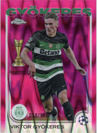 Viktor Gyökeres, Kartička, Topps Chrome UEFA Club Competitions 2024-2025, LIMIT