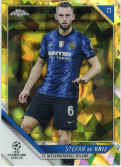 Stefan de Vrij, Card, 2021-22 Topps Chrome UEFA Champions League, LIMIT
