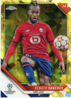 Renato Sanches, Card, 2021-22 Topps Chrome UEFA Champions League, LIMIT