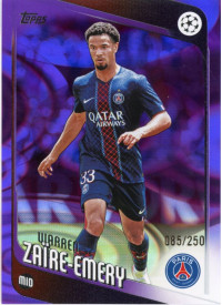 Warren Zaïre-Emery, Kartička, 2025-26 Topps UEFA Club Competitions, LIMIT