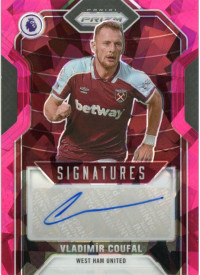 Vladimir Coufal, Card, 2021-22 Panini Prizm Premier League, Pink Ice