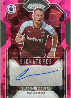 Vladimir Coufal, Card, 2021-22 Panini Prizm Premier League, Pink Ice