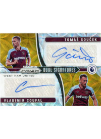 Tomas Soucek - Vladimir Coufal, Card, 2021-22 Panini Prizm Premier League, AUTOGRAPH