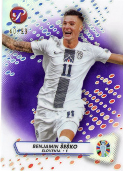 Benjamin Sesko, Card, 2024 Topps Pristine Road to UEFA EURO, LIMIT