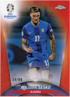 Benjamin Sesko, Card, Topps Chrome UEFA Euro 2024, LIMIT
