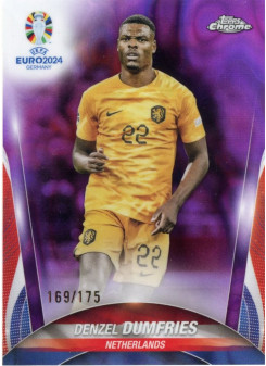 Denzel Dumfries, Card, Topps Chrome UEFA Euro 2024, LIMIT