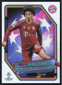 Leroy Sane, Kartička, Topps UEFA Champions League Finest 2021-2022, INSERT