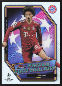 Leroy Sane, Kartička, Topps UEFA Champions League Finest 2021-2022, INSERT